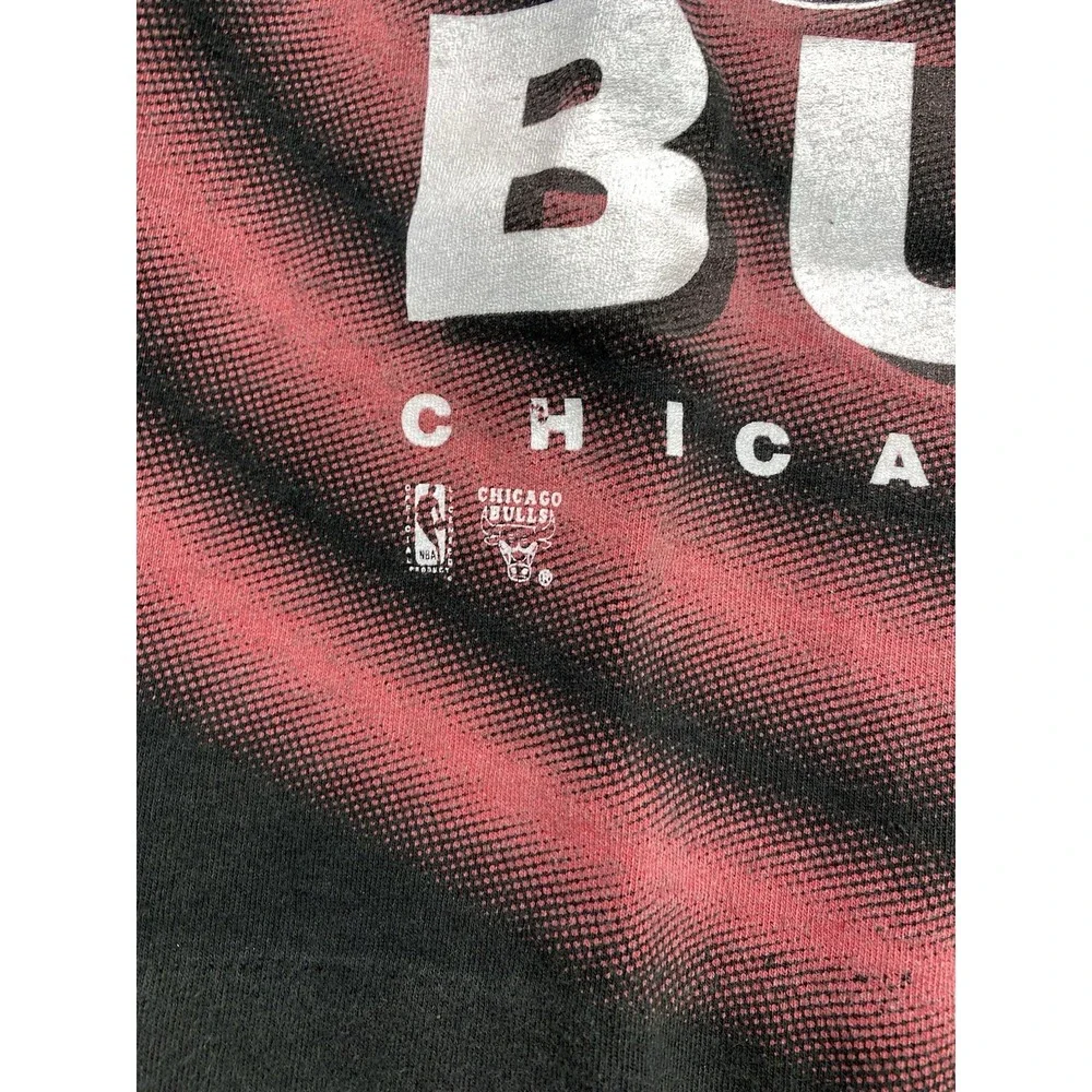 Vintage Chicago Bulls Shirt Mens Medium Salem Sportswear NBA Single Stitch AOP